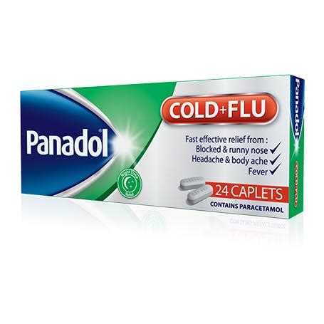 Panadol cold and flu comes in 24 tablets. Panadol Cold + Flu