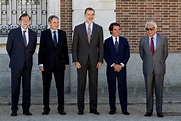 Los expresidentes homenajean a Felipe VI