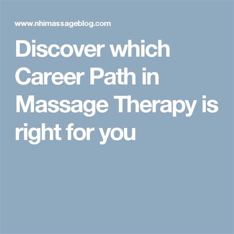 Discover Which Career Path In Massage Therapy Is Right For You