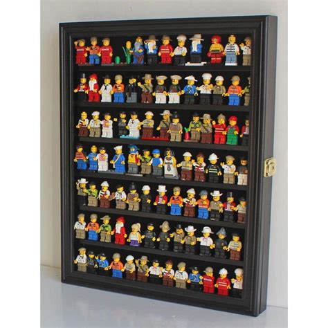 Lego Minifigures Display Case Wall Thimble Cabinet Shadow Box Solid
