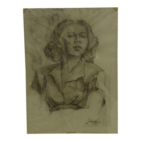 Original Drawing Sketch Sultry By Tom Sturges Jr 1951 Chairish