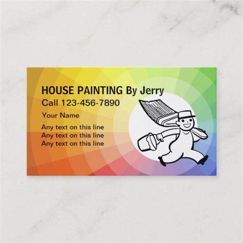 Painting Business Cards In 2020 Painter Business Card
