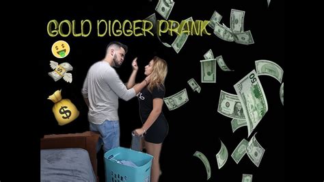 Break Up Prank On Boyfriend Gold Digger Youtube
