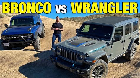 Ford Bronco Vs Jeep Wrangler 4xe Head To Head Comparison Youtube