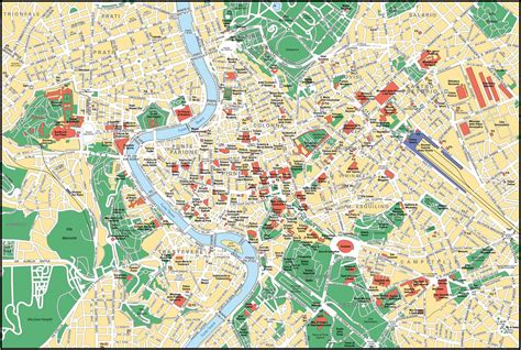 It's the famed city of the roman empire, the seven hills, la dolce vita, the vatican city and three coins in the fountain. Large detailed street map of Rome city center. Rome city center large detailed street map ...