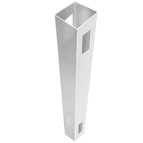 They never need to be painted or stained, and resist cracking, yellowing and discoloring. Veranda Linden 5 in. x 5 in. x 9 ft. White Vinyl Routed ...