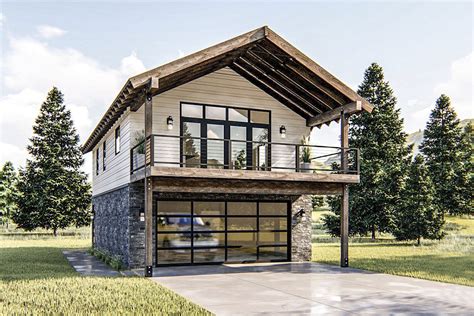 Modern Garage With Loft Apartment