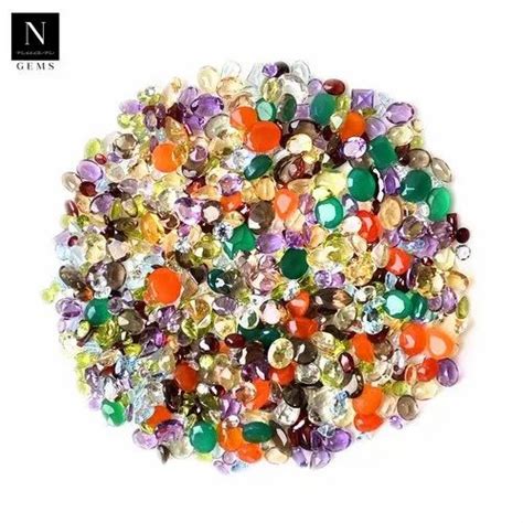 Multicolor 50 Carats Mixed Gem Loose Gemstones For Jewelry Supply At