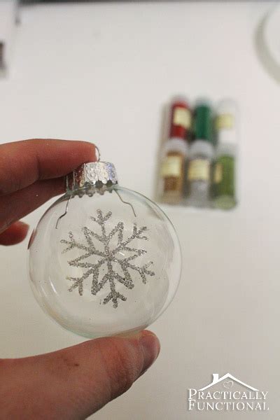 Diy Glitter Snowflake Ornaments