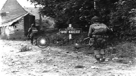 United States Army 82nd Airborne Division Soldiers In Saint Marcouf In