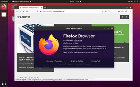 Install Firefox Browser 85 In Ubuntu Linuxmint Centos Tips On Unix