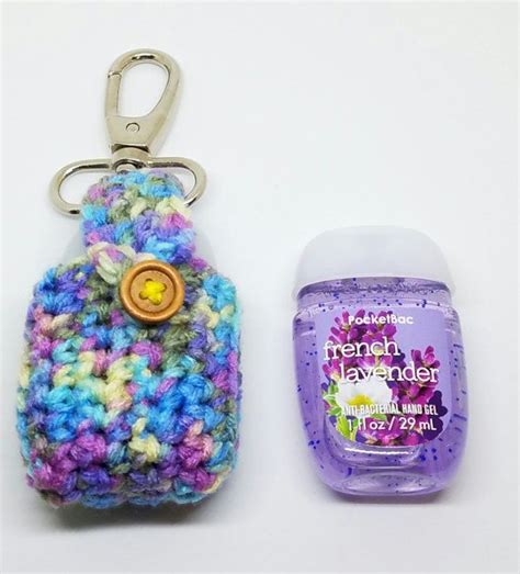 Crochet Pastels Hand Sanitizer Clip Earbuds Keeper Charge Etsy Hand Sanitizer Holder