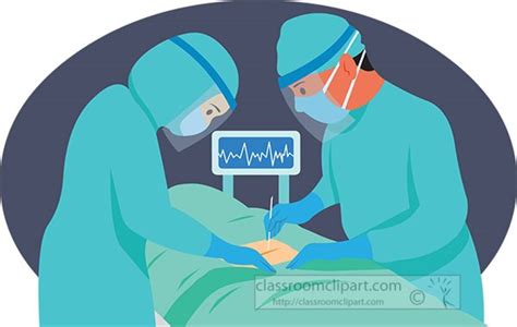 Medical Clipart Two Doctors Performing Surgery Clipart Classroom