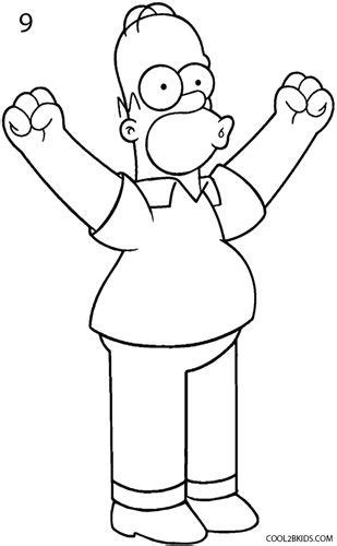 The Simpsons Character With His Arms In The Air