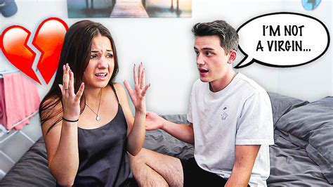 telling my fiancé i m not a virgin to see how she reacts youtube