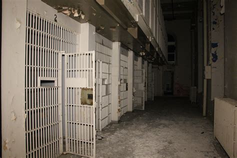There Are Several Jail Cell Doors In The Building