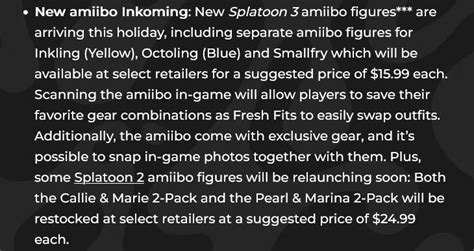 Cheap Ass Gamer On Twitter News Splatoon 3 Amiibo Will Retail For