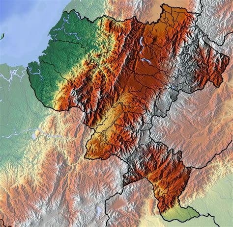 Mapa De Cauca Con Municipios Departamento De Colombia Para Descargar