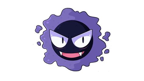 How To Draw A Gastly Time Lapse Pokemon Youtube