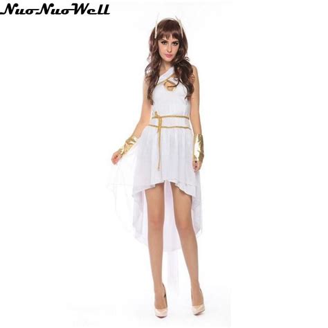 Sexy White Lace Dress Egyptian Cleopatra Costume Ladies Cleopatra Roman