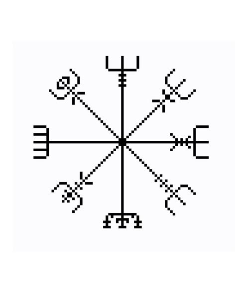 Viking Compass Vegvisir Cross Stitch Pattern Etsy Disney Cross