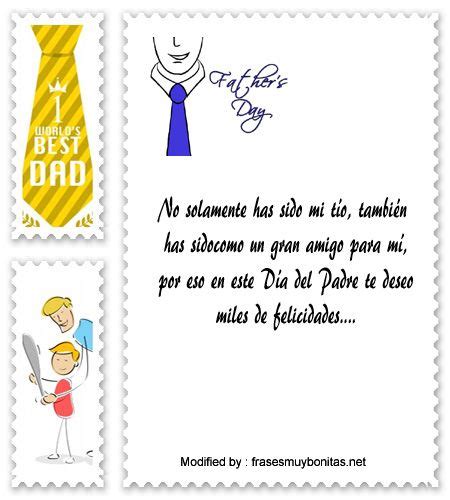 Lindos Mensajes Por El Día Del Padre Para Mi Tio│bonitas Frases Por El