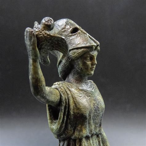Greek Goddess Athena Bronze Statue Greek Mythology Metal Art Etsy