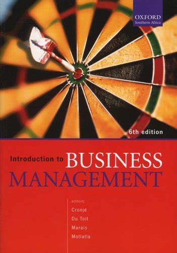 Introduction To Business Management Sixth Edition Paperback 6th