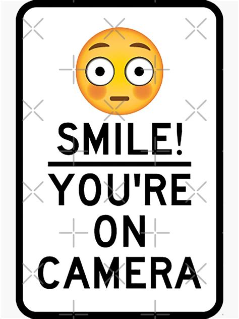 Smile Youre On Camera Sticker For Sale By Unionpride Redbubble