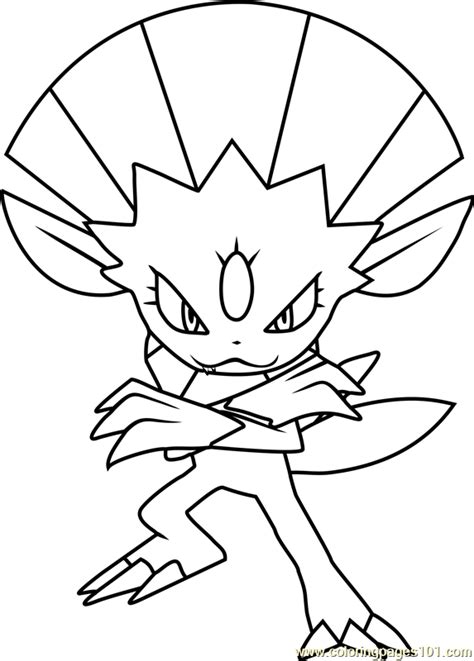 Download Weavile Pokemon Coloring Page for Kids - Free Pokemon ...