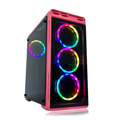Alarco Pink Gaming Pc Desktop Computer Intel I5 310ghz8gb Ram1tb Hdd