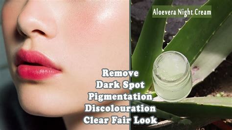 Use it on your skin every night before sleeping and you will actually see a difference. Aloe Vera Night Cream |remove,pigmentation, dark spots and ...