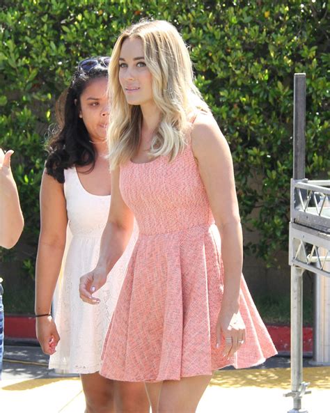 Lauren Conrad In Mini Dress On The Set Of Extra In Universal City