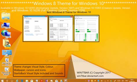Windows 8 Theme for Windows 10 by WIN7TBAR on DeviantArt