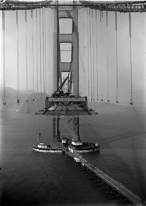 Amazing Photo Of The Golden Gate Bridge Under Construction In 1935 R