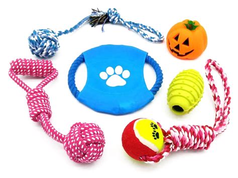 6 Pcs Dog Toy Set For Aggressive Chewers Indestructible Chewing Ropes
