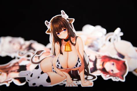 Kashino Azur Lane Sexy Cow Waifu Anime Stickers Or Magnets Etsy Ireland