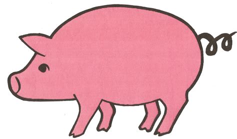 Pink Pig Clip Art Library