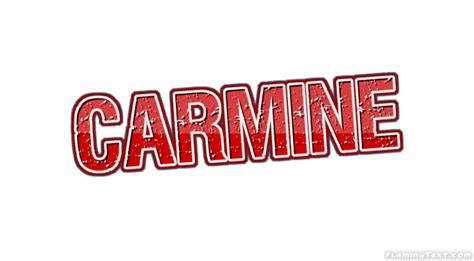 Carmine Flaming Text