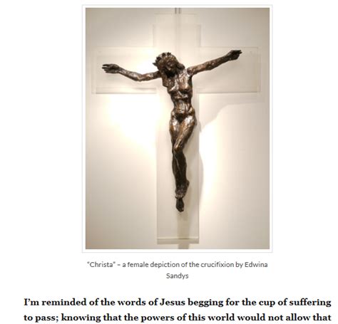 Female Christ Picture Posted By Elca Seminary Website Exposing The Elca
