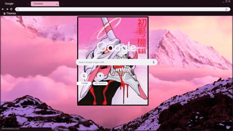 Evangelion Aesthetic Chrome Theme Themebeta