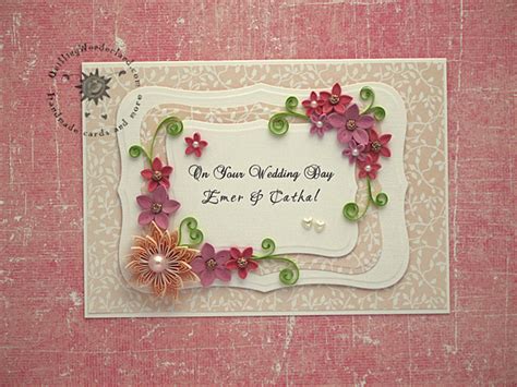 On this beautiful and lovely occasion i wish you a day filled with cherished moments. Floral Wedding Congratulations Card