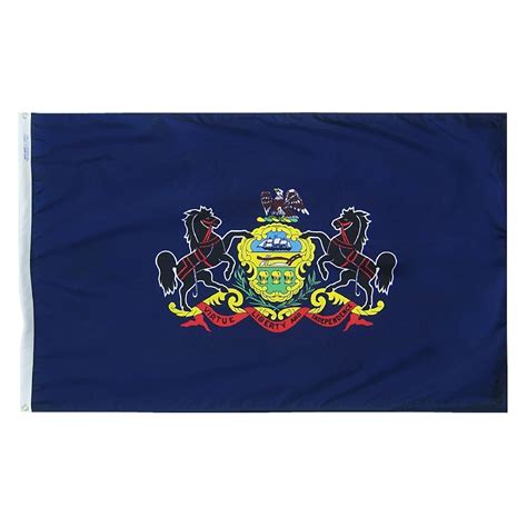 Pennsylvania State Flag 3x5 Ft Nylon Official State Design