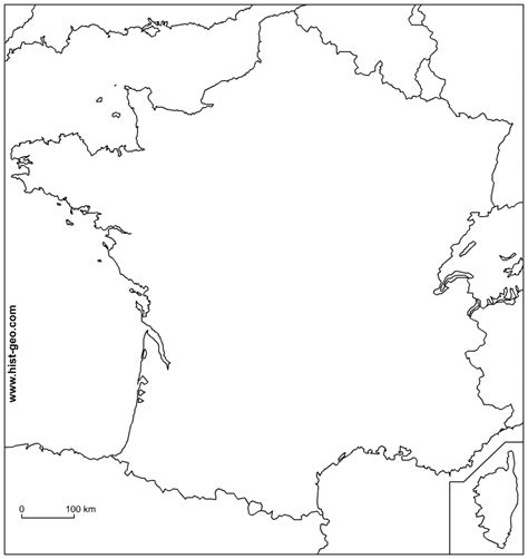 Outline Map Of France With Borders Printable Outline Maps Free