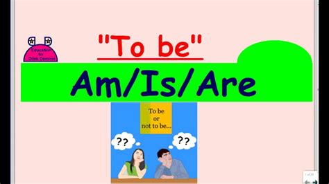 Simple Present Tense Amisare To Be Youtube