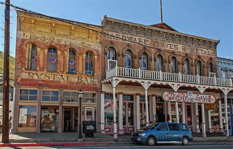 Vintage Buildings On C Street 632008 Virginia City Nevada