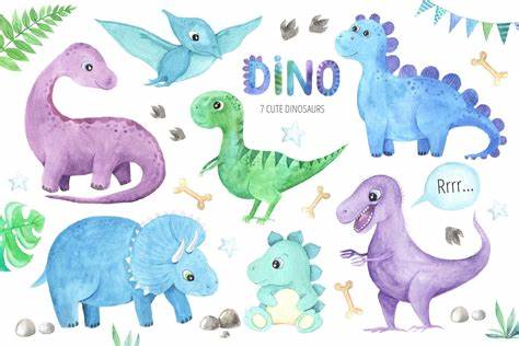 Динозаврики не ели от того и похудели