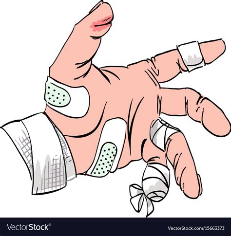 Hand Injury Cartoon