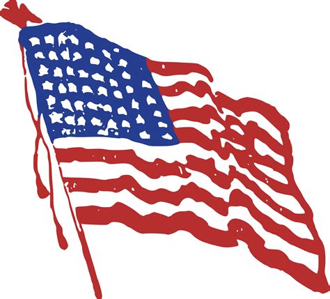 America banner art flag of the united states american. Free Clipart Of A Rippling American Flag