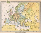 14th century Europe map Vintage Maps Art, Antique Maps, Vintage World ...